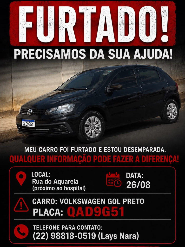 Ajuda Comum: Carro Furtado em Itaperuna 3 image 4 768x1024 1